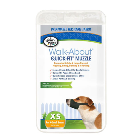 Four Paws Quick-Fit Dog Muzzle 1-X-Small - Poudre Pet & Feed Supply